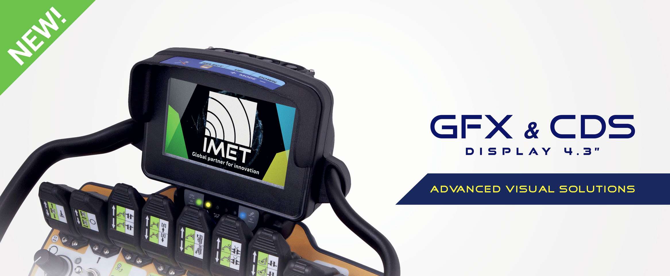 Funkfernsteuerungen für industrielle Anwendungen IMET DisplayGFXeCDS