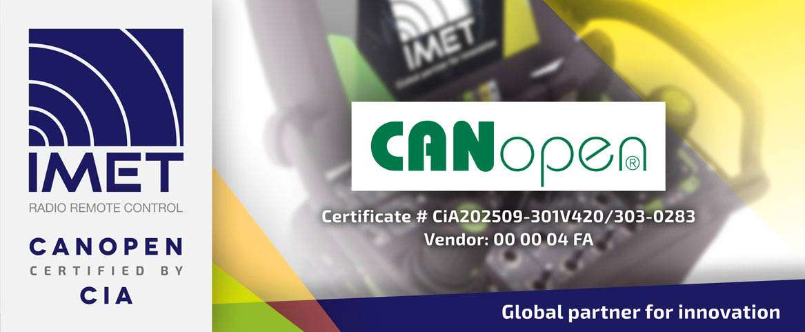 Certificato CANOPEN CIA